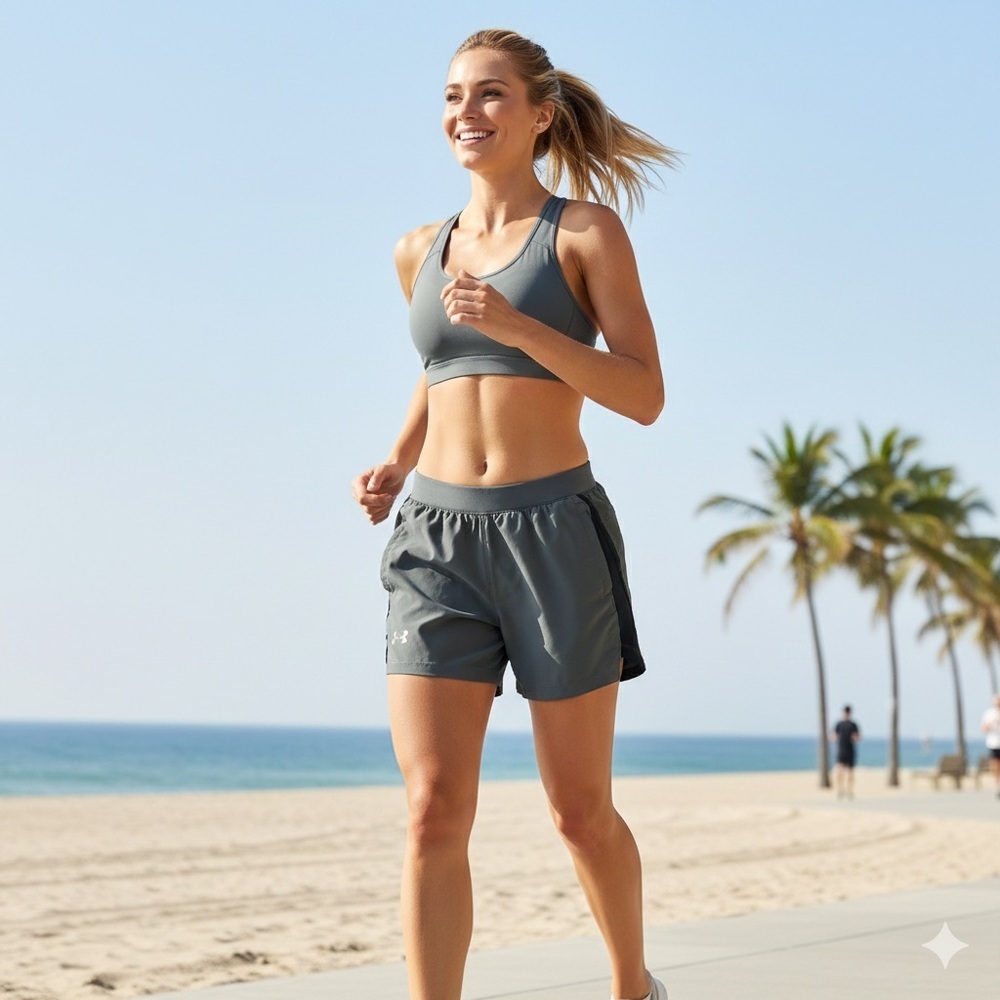 Under Armour Women's Charcoal Athletic Shorts
